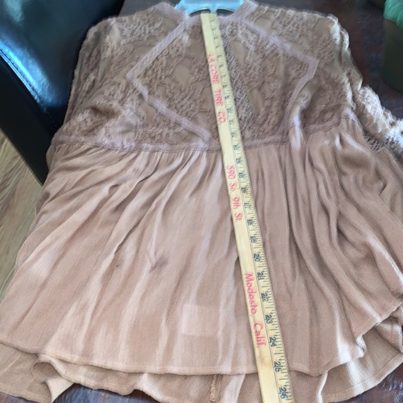 American Eagle Outfitters BOHO Gauze Flare Sleeve Top - Picture 9 of 11